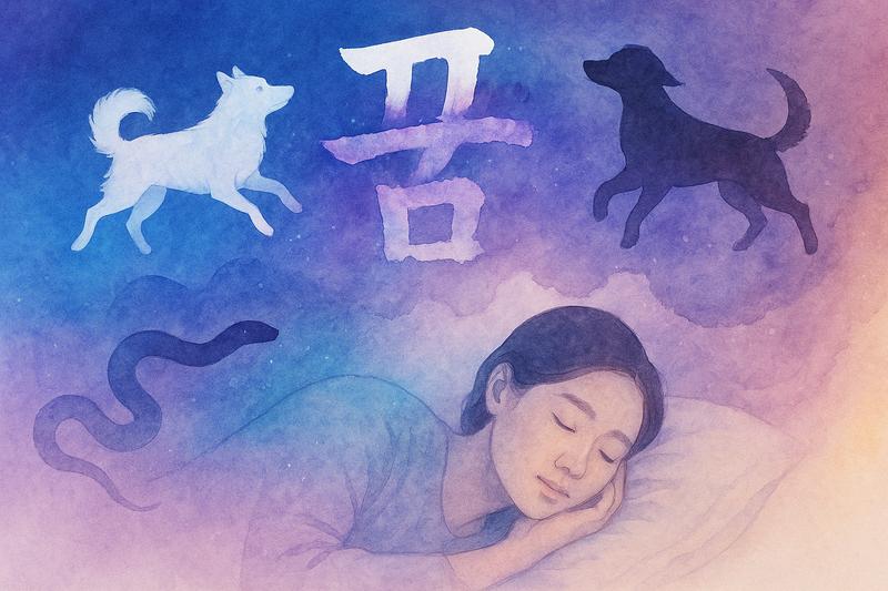 개가 나오는 꿈해몽: 태몽 연관성! 큰개꿈부터 검은강아지꿈, 흰개꿈해몽까지 개꿈의 모든 해석 정리