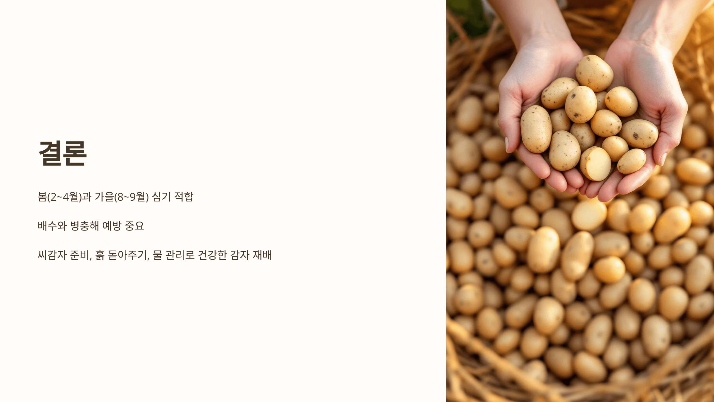 감자 사진입니다.