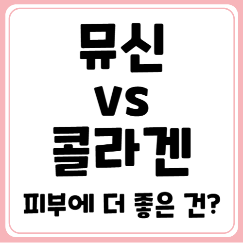 뮤신과 콜라겐, 피부에 더 좋은 건 뭘까?