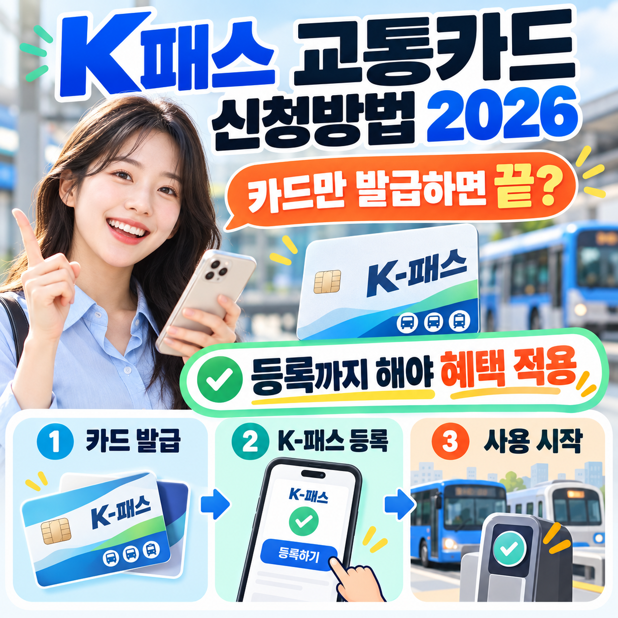 K패스 교통카드 신청방법 2026, 카드만 발급하면 끝? 등록까지 해야 하는 핵심 절차
