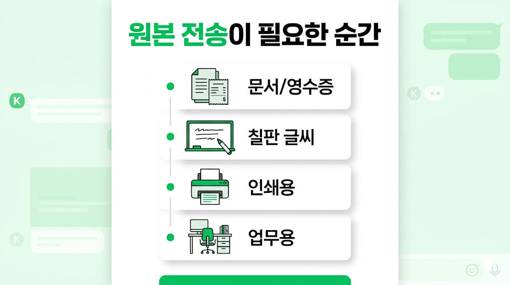 원본 전송이 필요한 순간