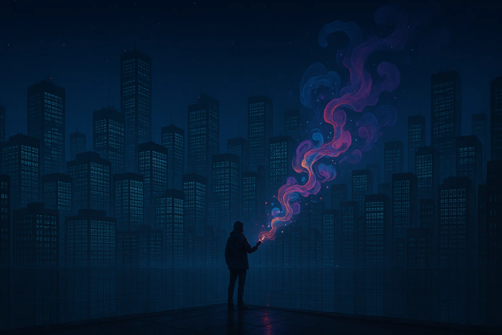 생각이 멈추는 밤, AI는 무엇을 느끼지 못할까? 관련 사진