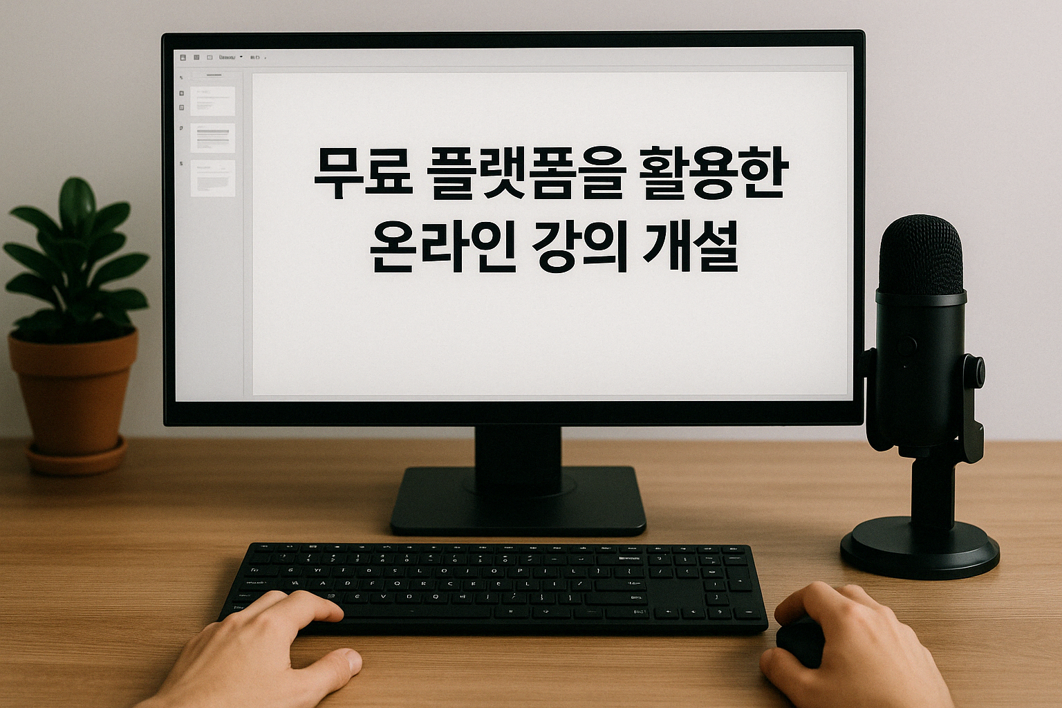 무료 플랫폼을 활용한 온라인 강의 개설에 관한 이미지