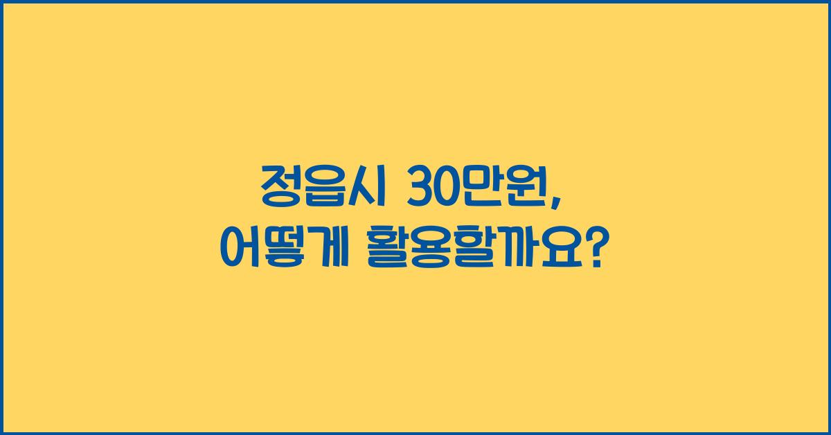 정읍시 30만원