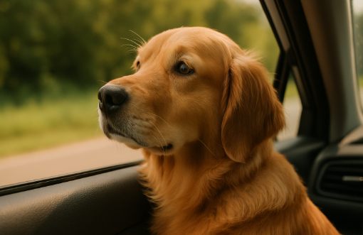 차량 이동시 긴장하는 강아지를 위한 음악 관련 사진