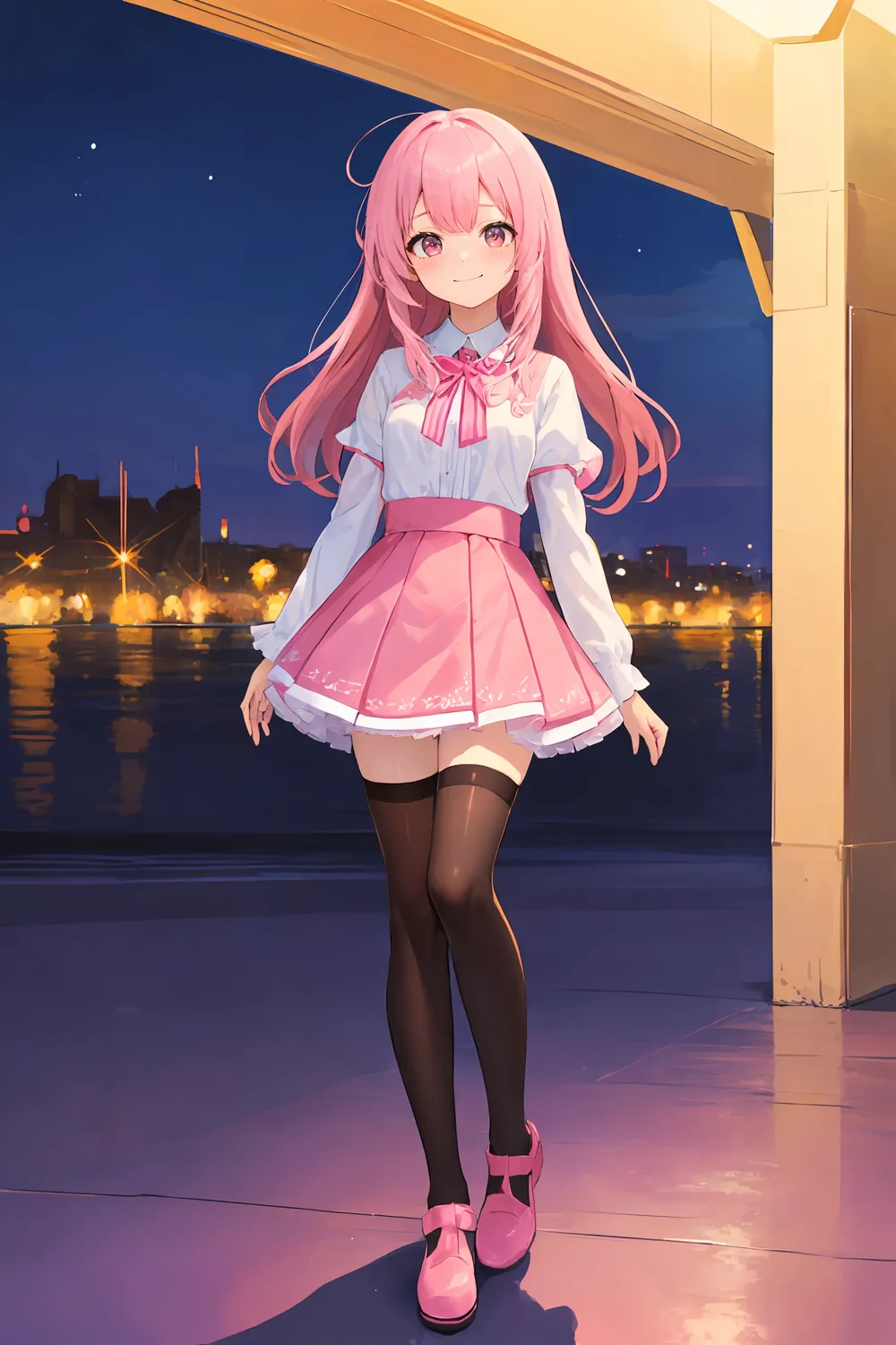 은발 금발 캐릭터 AI그림