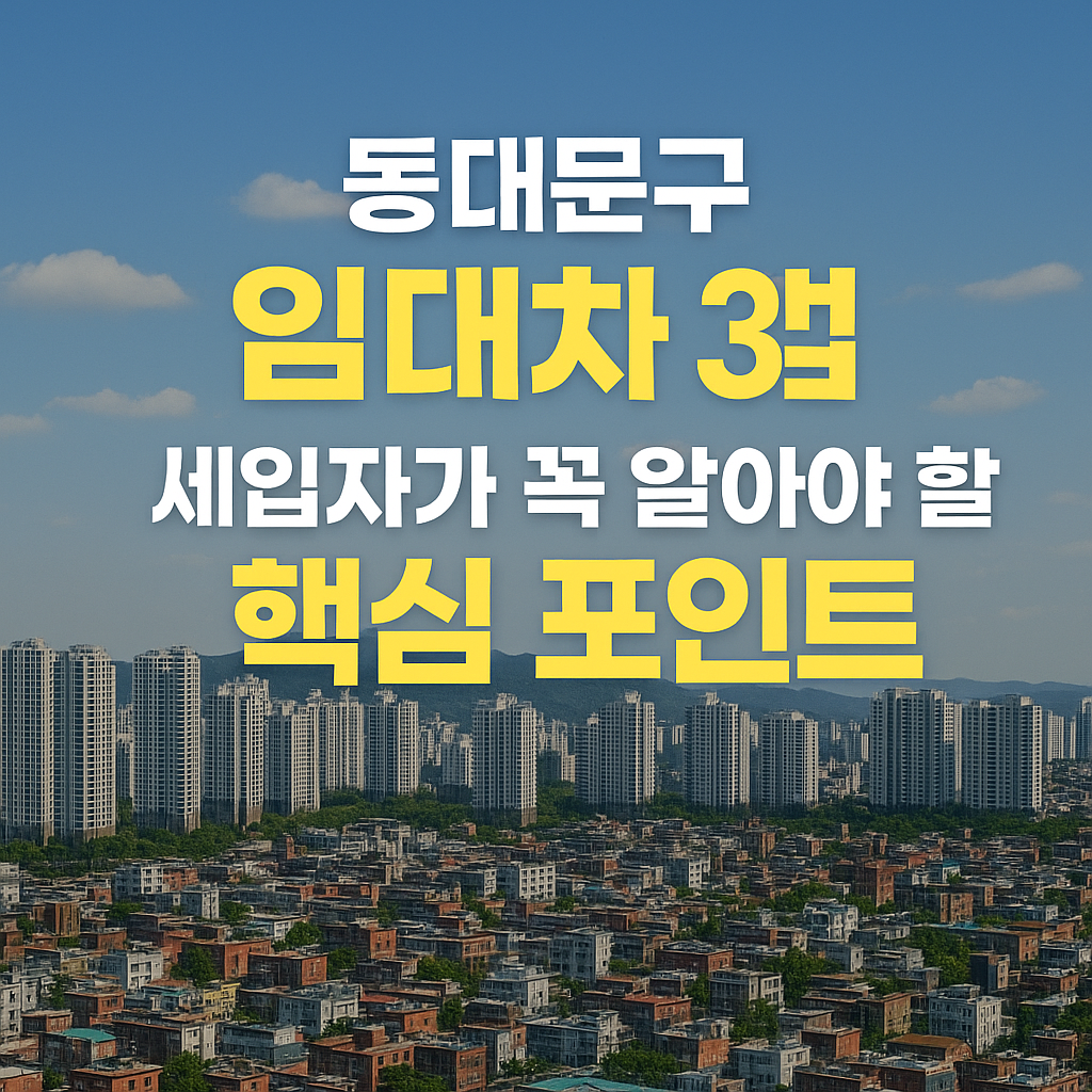 동대문구 전월세 계약, 실거주 주장? 월세 전환? 이렇게 대응하세요!!