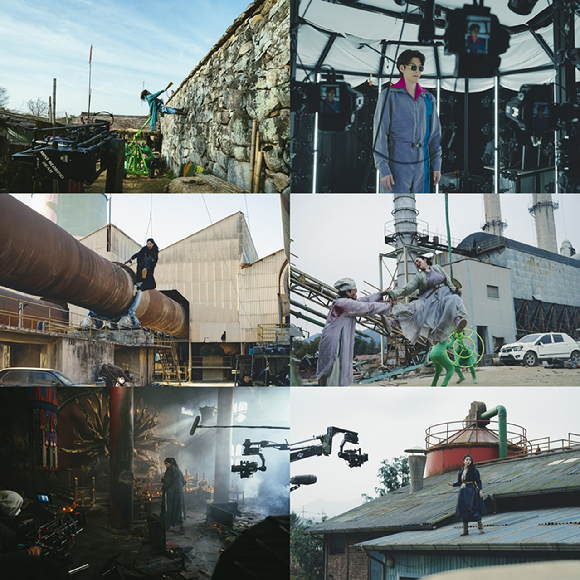 &#39;외계+인&#39; 2부의 주목할만한 프로덕션 포인트 세 가지가 공개됐다. [사진=CJ ENM]