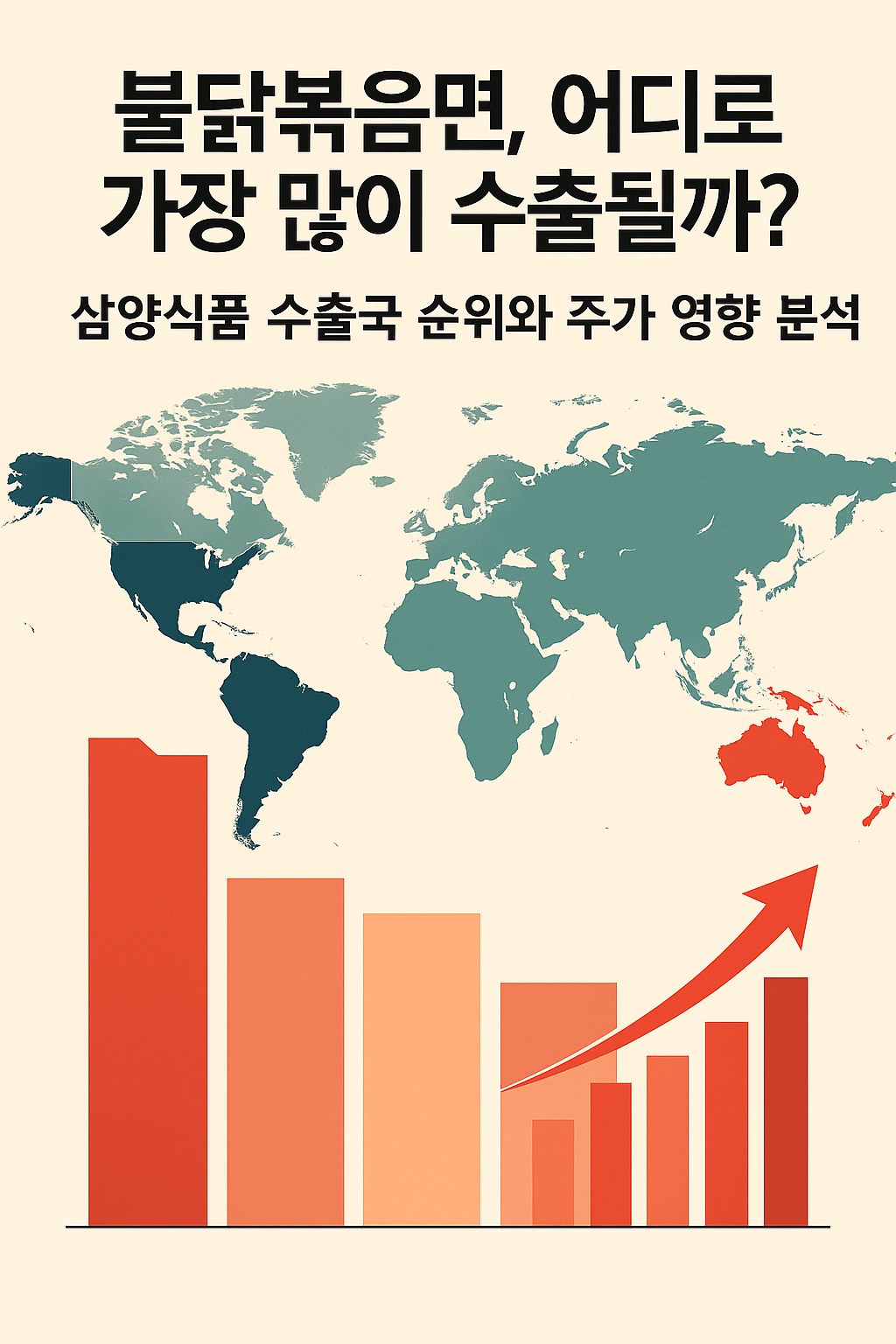 불닭볶음면, 어디로 가장 많이 수출될까? 삼양식품 수출국 순위와 주가 영향 분석