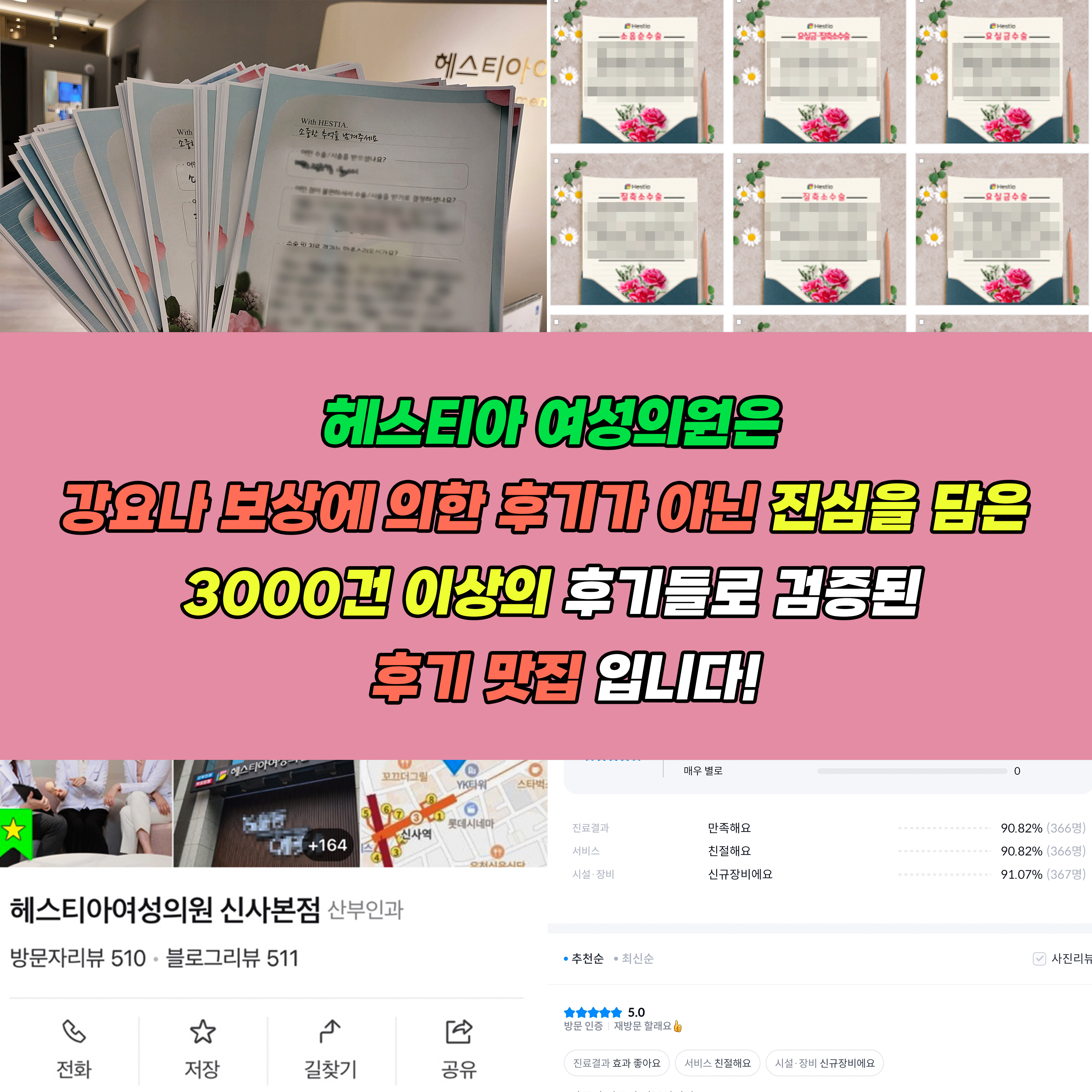 헤스티아여성의원 진심담은 3000건 이상의 후기들로 검증된 후기 맛집