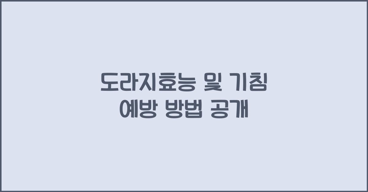 도라지효능