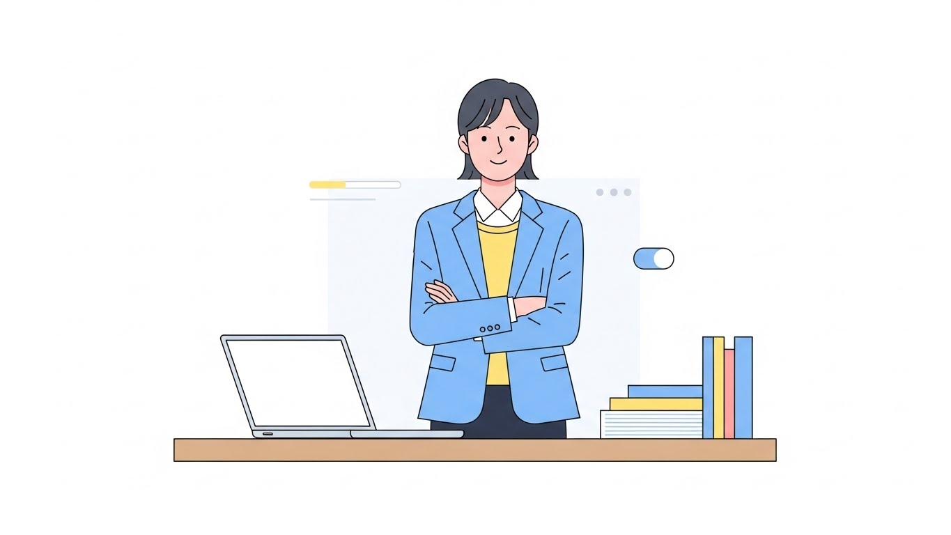 가게 앞에서 창업 결정을 앞두고 준비의 중요성을 되새기는 모습입니다.