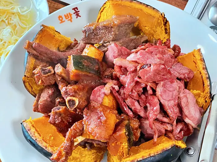 포천 아트밸리 맛집 단호박등갈비찜, 단호박소갈비찜