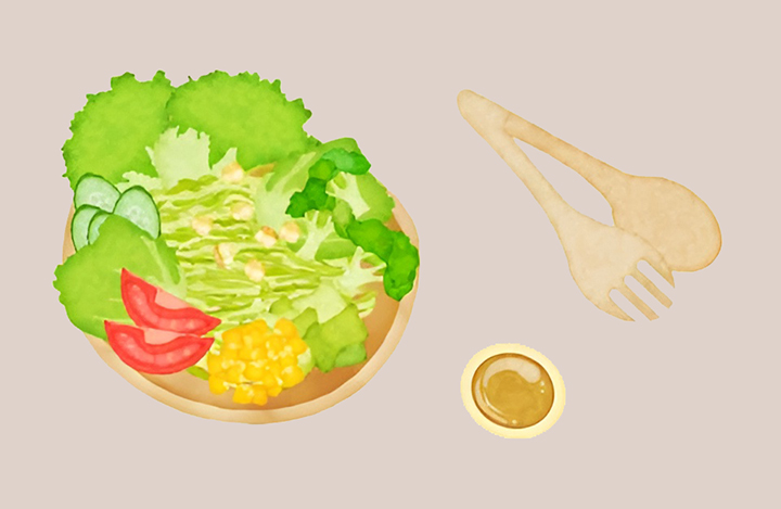 야채샐러그-식단
