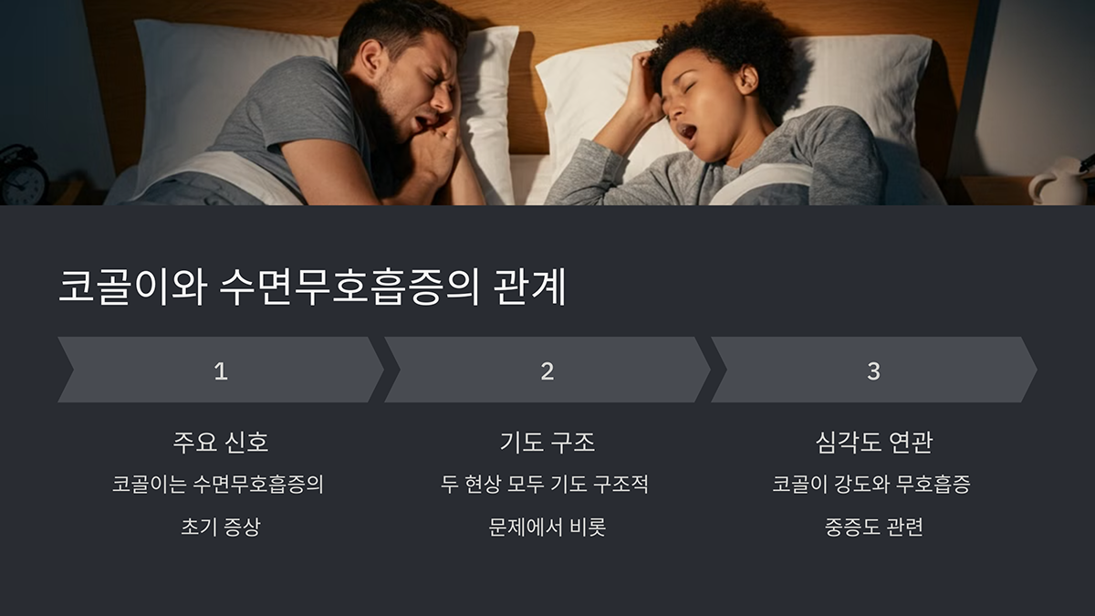 코골이와 수면무호흡증의 관계