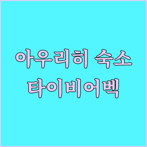 아우리히 숙소 추천! 하우스 타이비어..