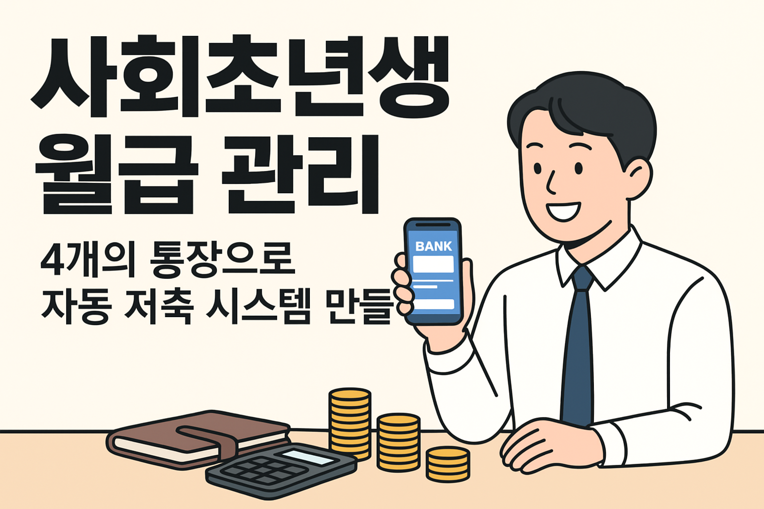 월급 관리의 정석, 사회초년생 4개의 통장 쪼개기 루틴