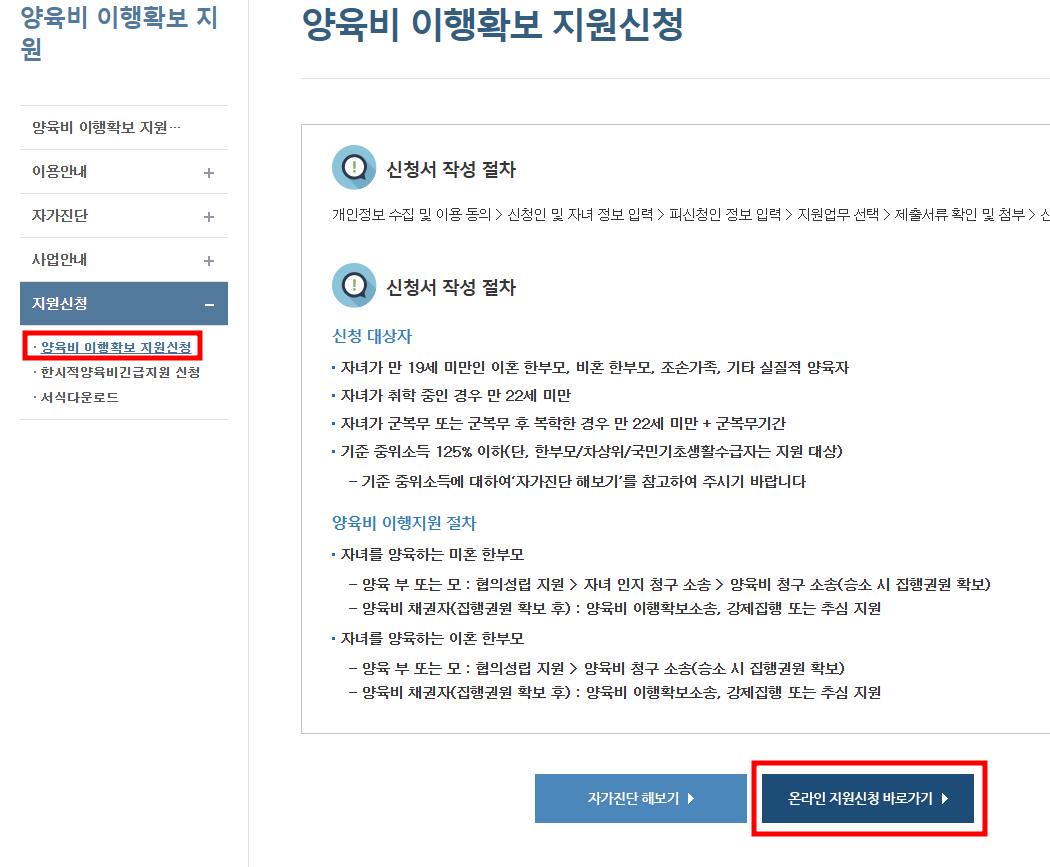 양육비 이행관리원 - 양육비 이행확보 지원 제도