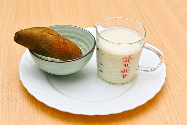 고구마-우유-간식