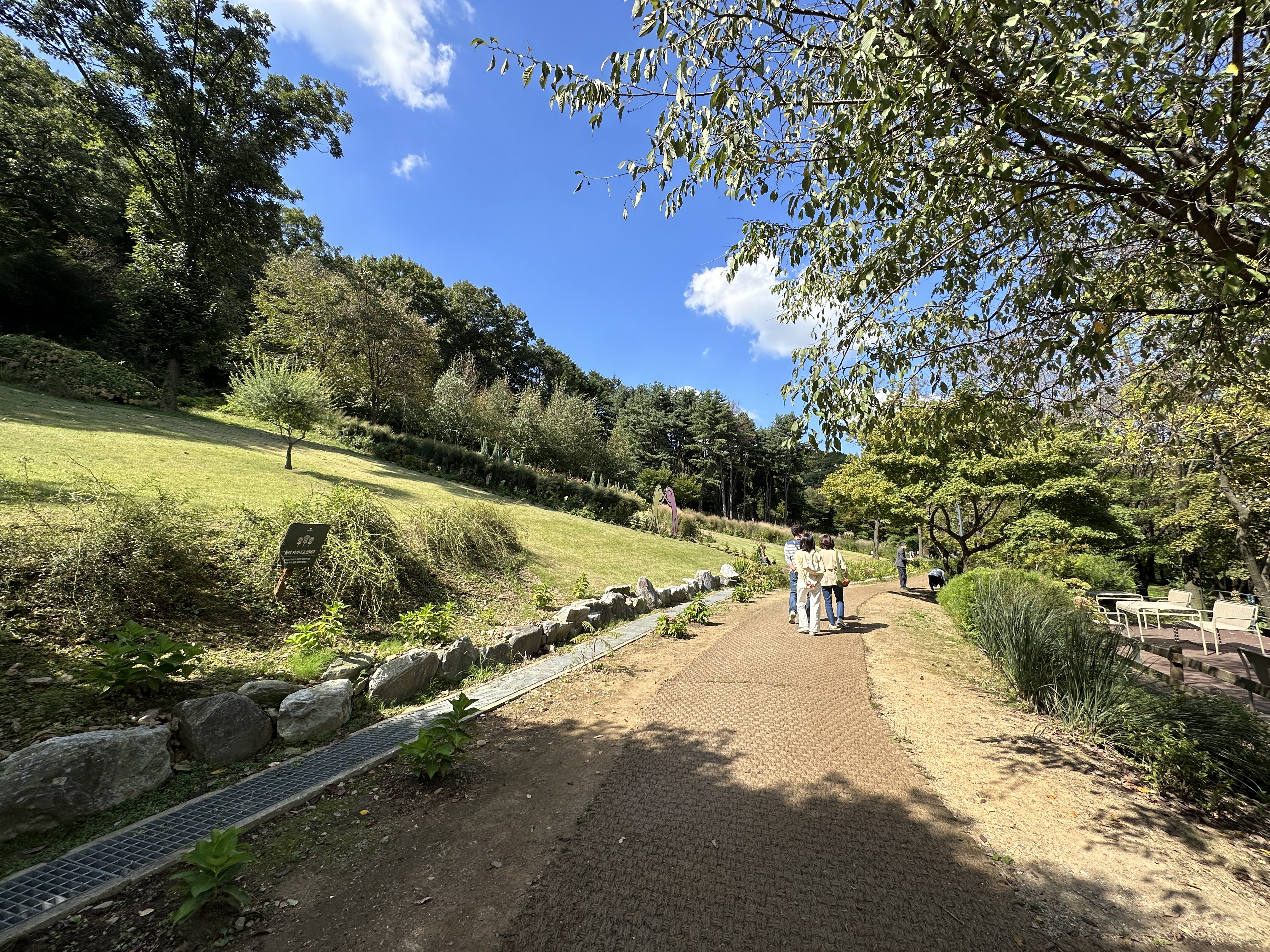 유니스의 정원 야외 풍경