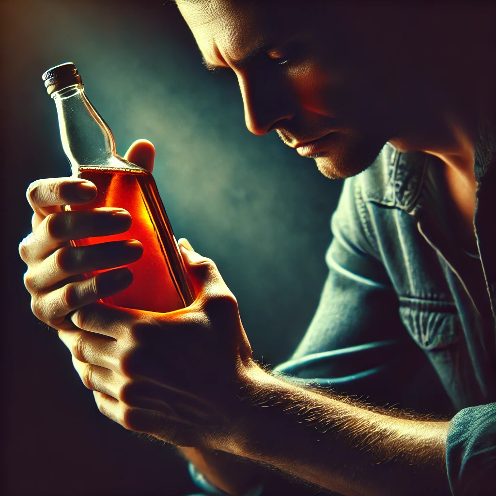 중독으로 고민하는 모습