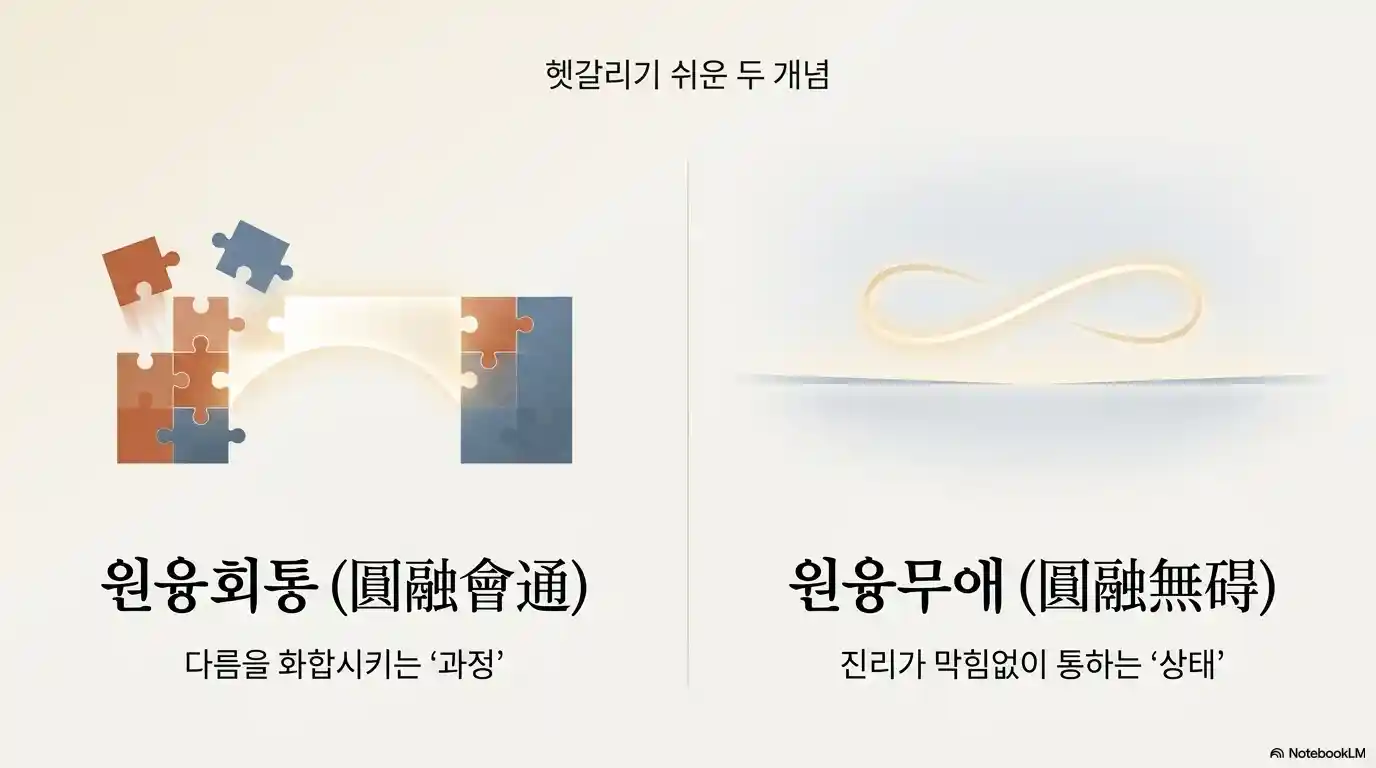 원융회통과 원융무애 차이