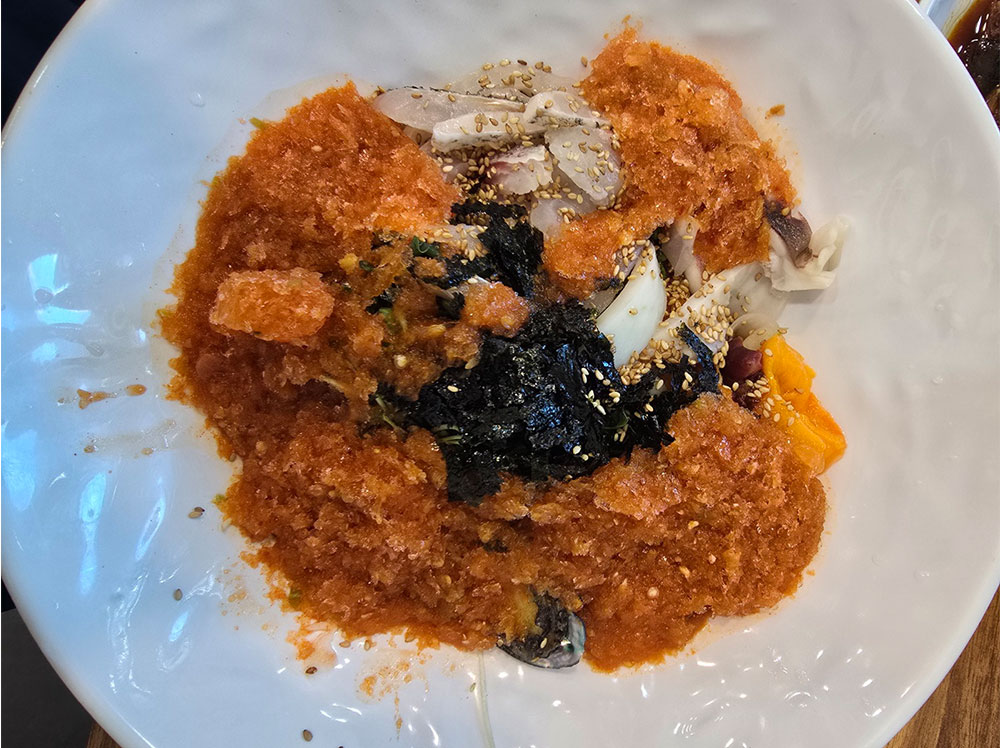 회무침 스타일, 푸짐한 물회