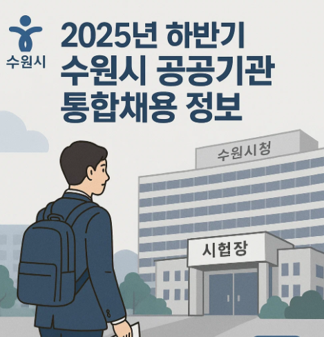 2025년 하반기 수원시 공공기관 통합채용 정보