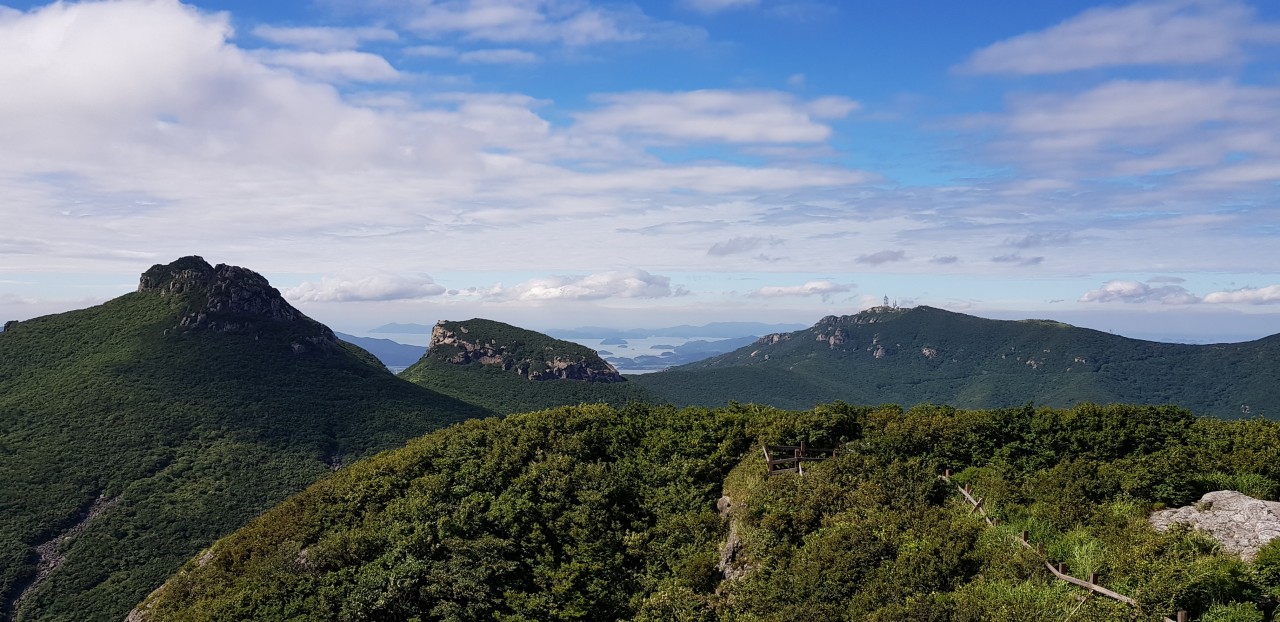 두륜산 케이블카에서 바라본 전경