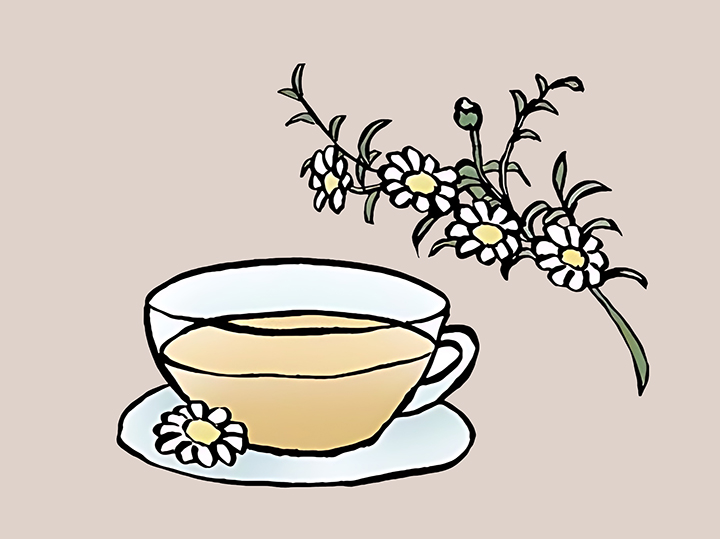 따뜻한-카모마일-차
