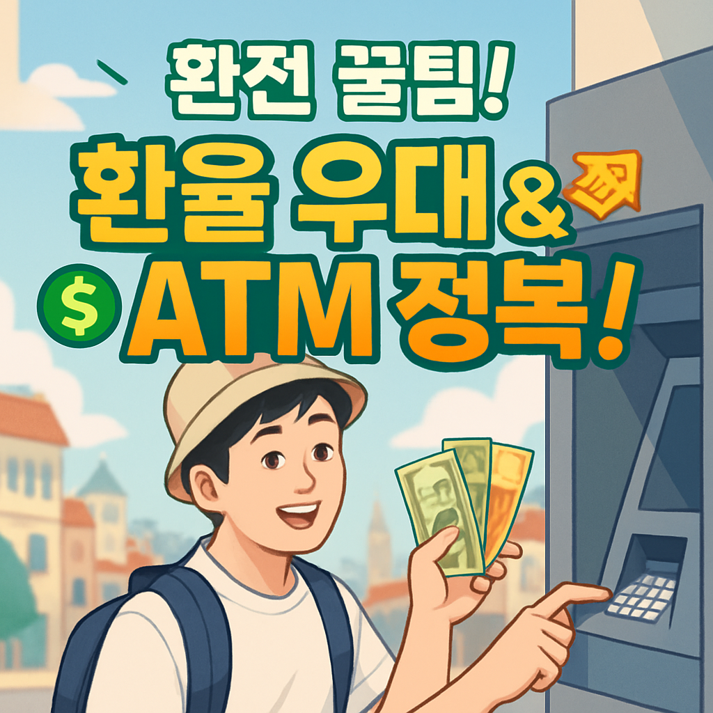 환전 꿀팁! 해외여행 시 환율 우대 & 현지 ATM 사용 노하우 총정리