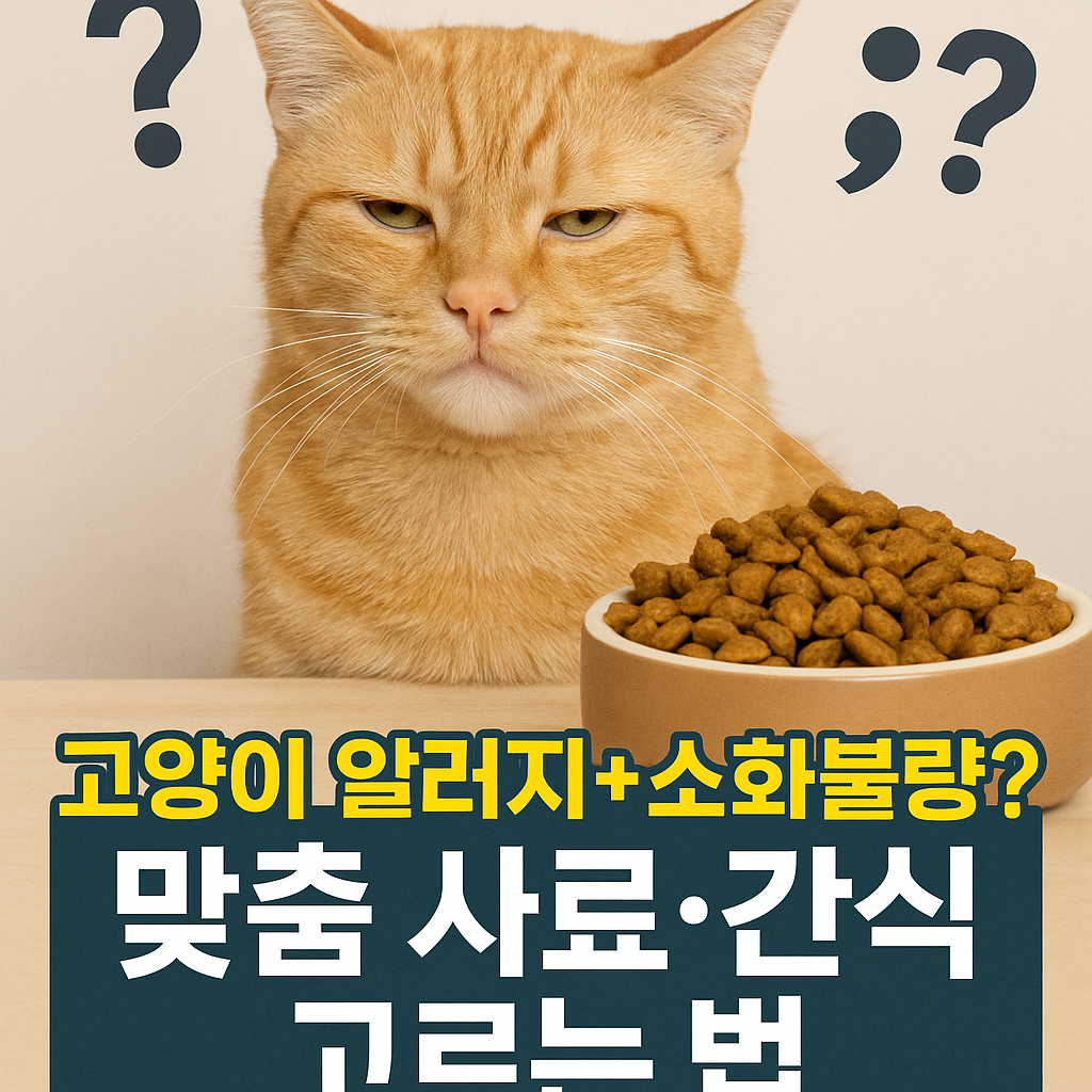 고양이 알러지+소화불량