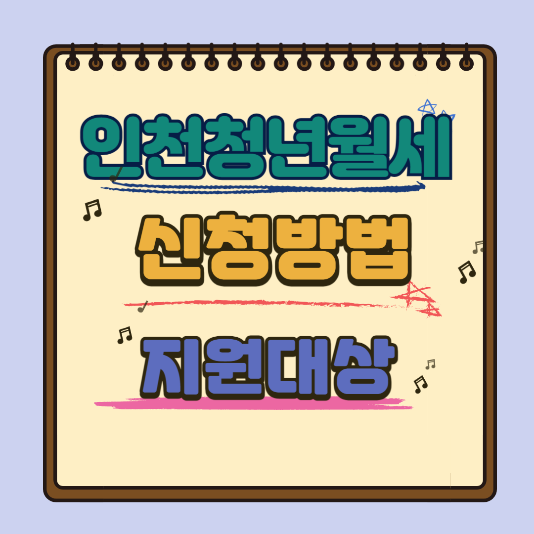 인천 청년월세 신청방법