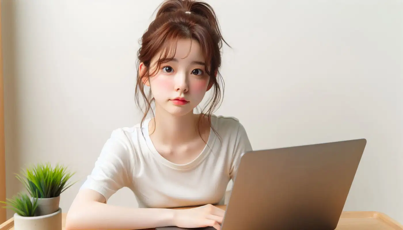 고교학점제-수강신청-오류를-알아보고-해결하는-여성의-모습