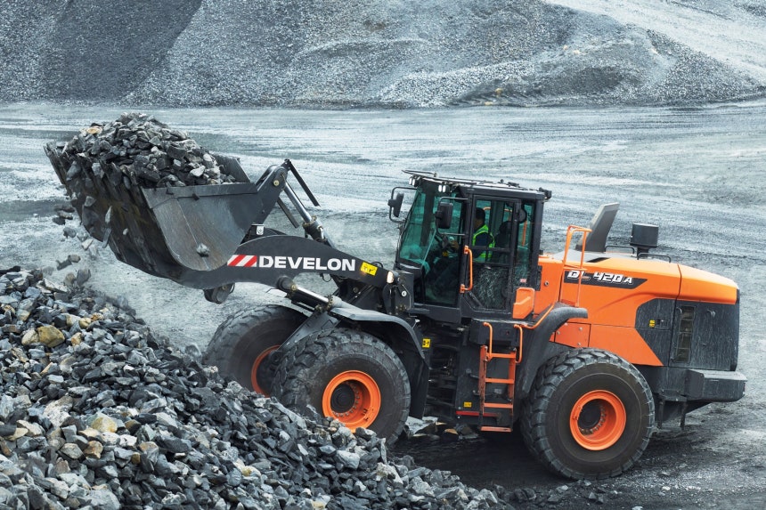 HD현대인프라코어 대형 휠로더 DL420A-7M