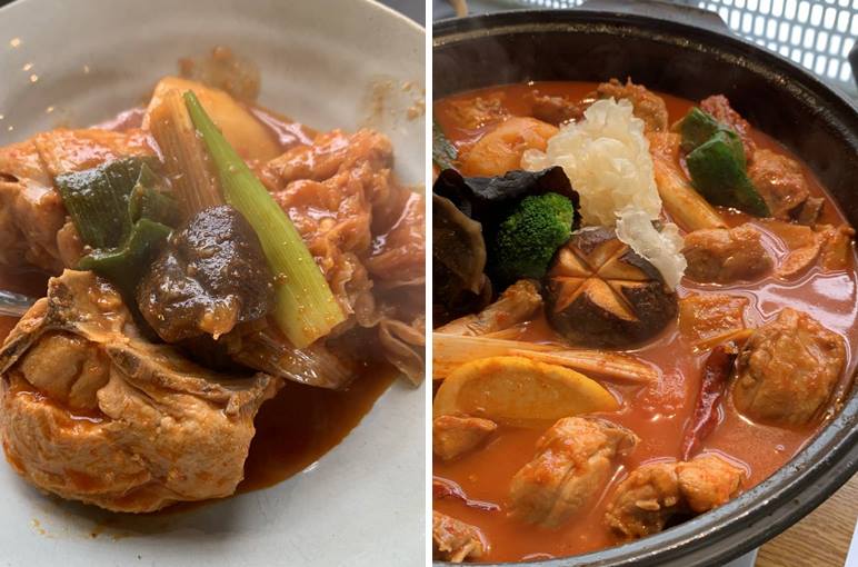 튼실한 닭고기가 들어간 닭볶음탕