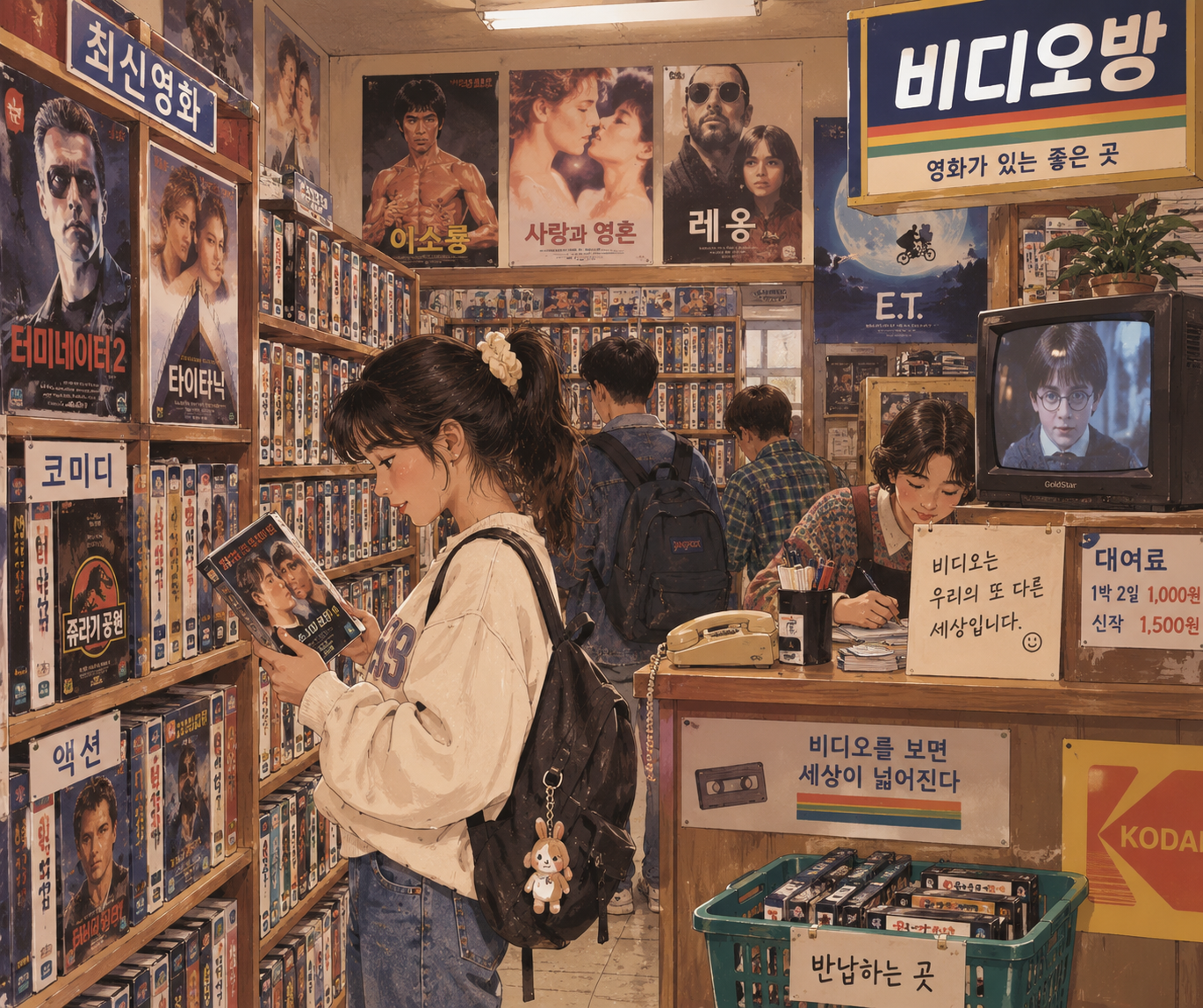 동네마다 비디오방이 생겨났던 1990년대