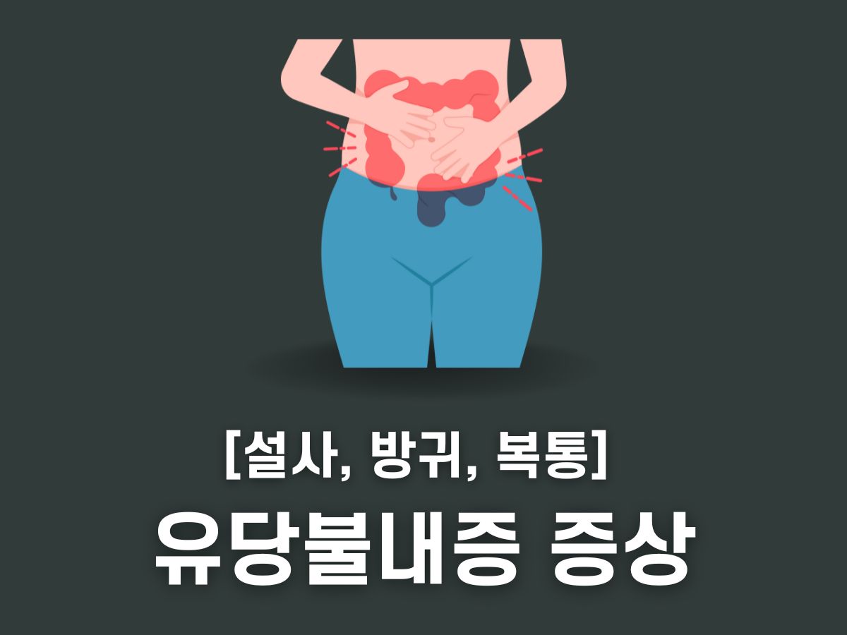 유당불내증 증상