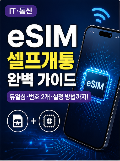 eSIM 셀프개통 방법 총정리