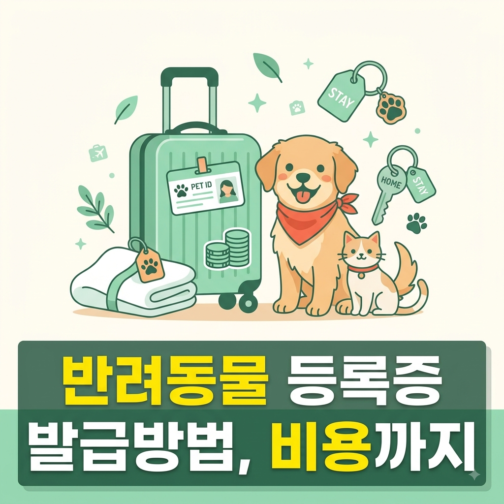 반려동물 등록증 발급방법 안내