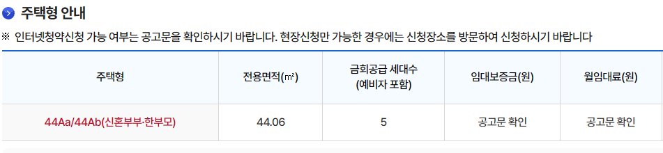 주택형 안내