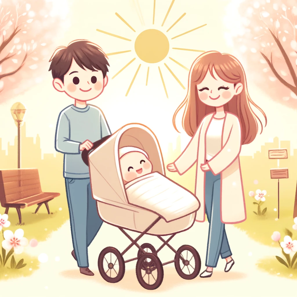 신생아 외출사진