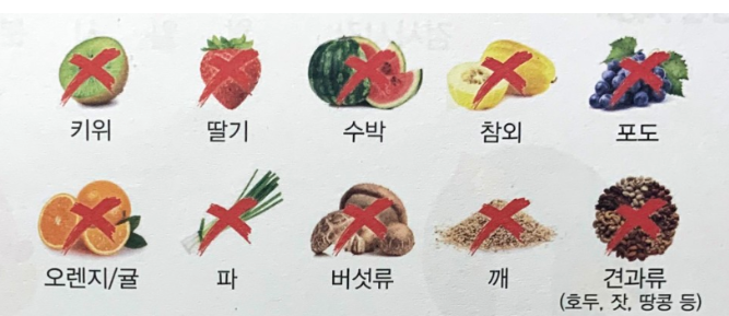 검사 전 반드시 피해야 할 음식
