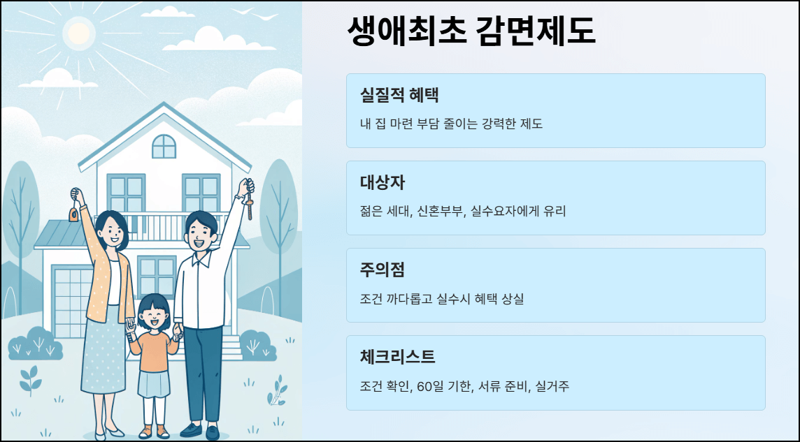 마무리: 생애최초 취득세 감면 조건 알아보기