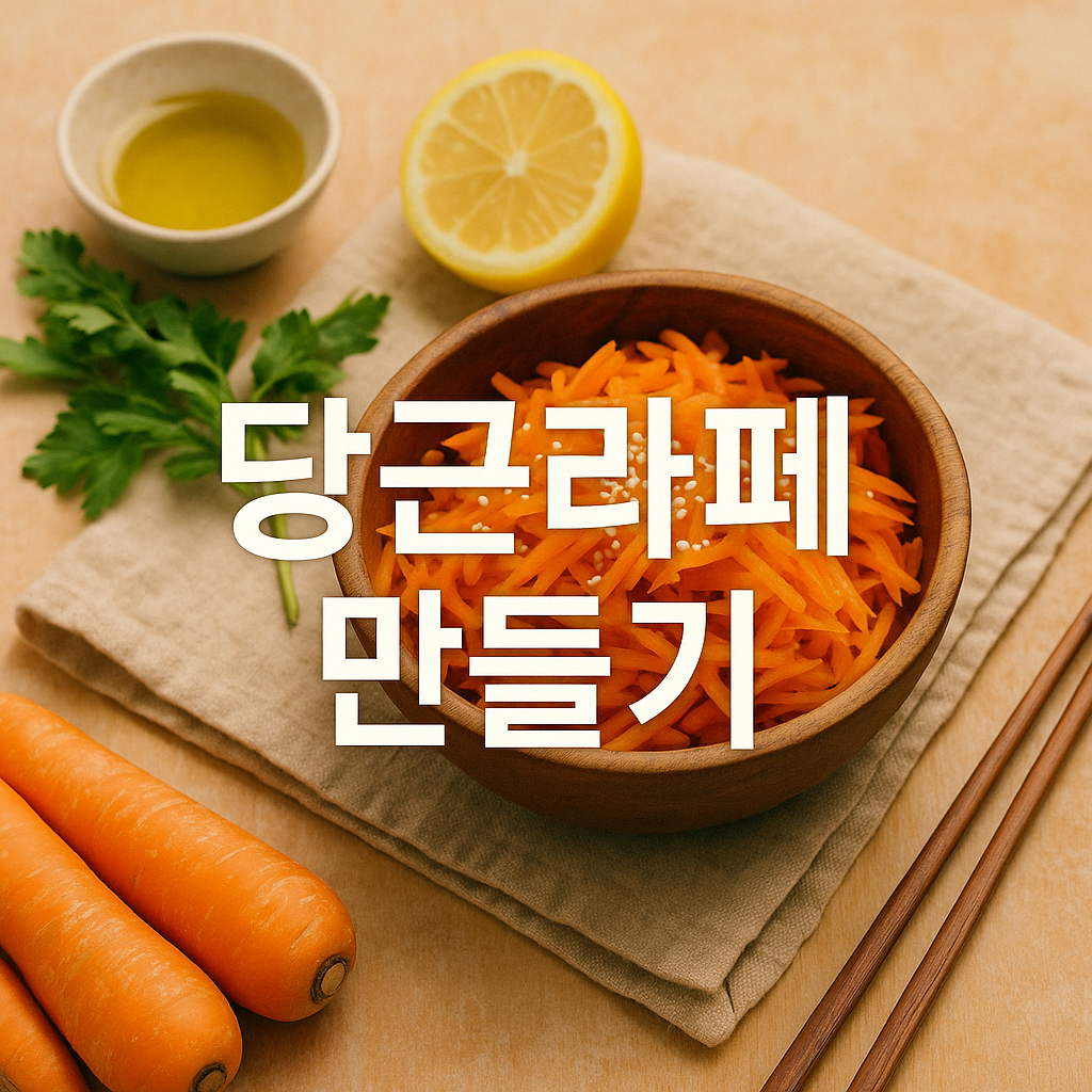 당근라페 만들기