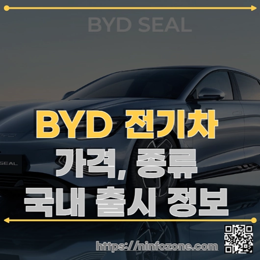 BYD 전기차 가격, 종류 및 국내 출시 정보