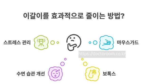 이갈이 고치는법