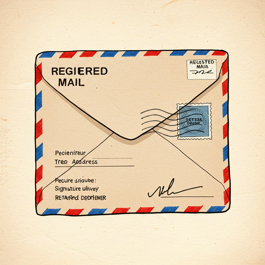 우체국 등기우편 관련 사진