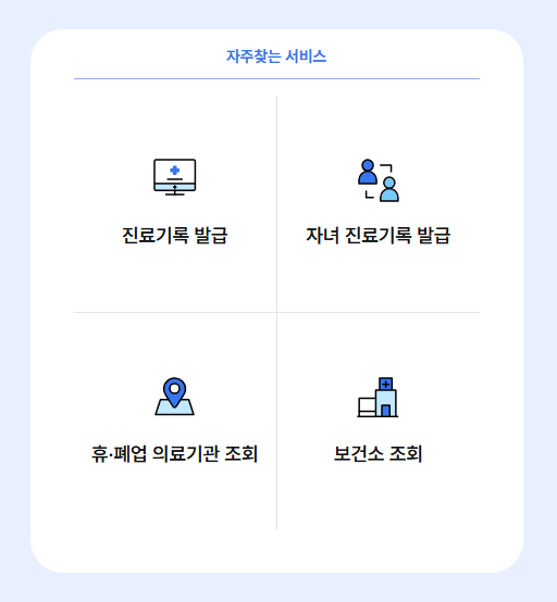 온라인 진료기록
