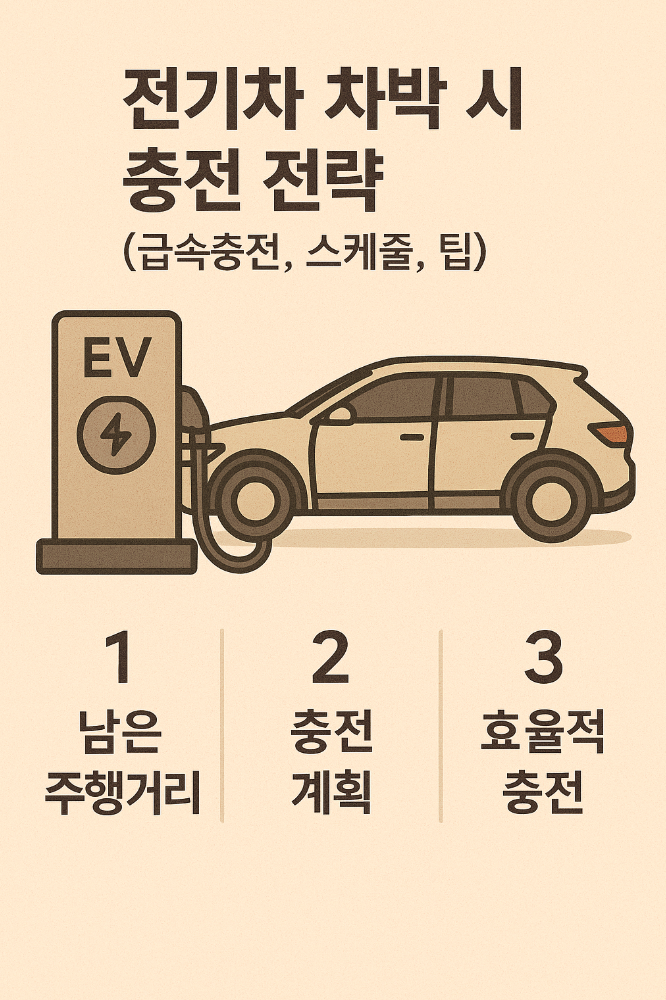 전기차 차박 시 충전 전략 (급속충전, 스케줄, 팁)